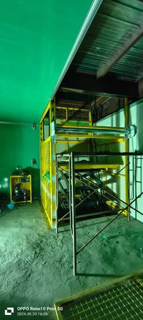 Installation Stationary Scissor Lift Table On Customer Site At Johor