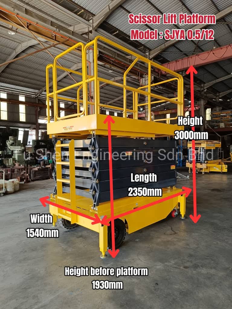 Top-Rated Self Propelled Scissor Lift Table in Malaysia