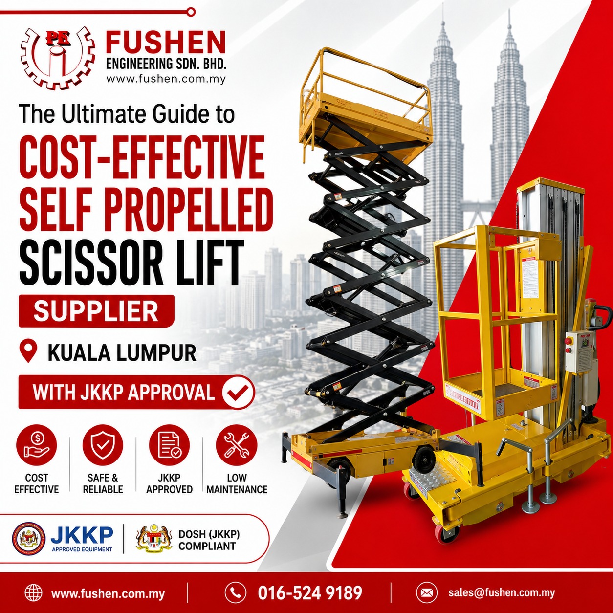 2026 The Ultimate Guide to Cost-Effective Self Propelled Scissor Lift Supplier  Kuala Lumpur With JKKP Approval