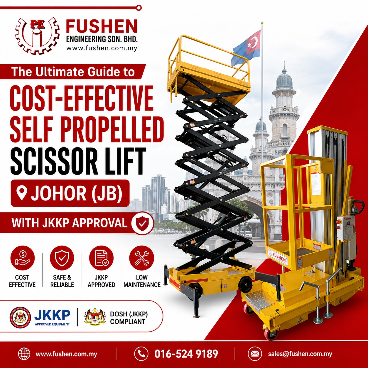 2026 The Top-Rated  Self Propelled Scissor Lift Solutions for Massive Warehouses in Johor Bahru |  Self Propelled  Scissor Lift Supplier  Johor JB