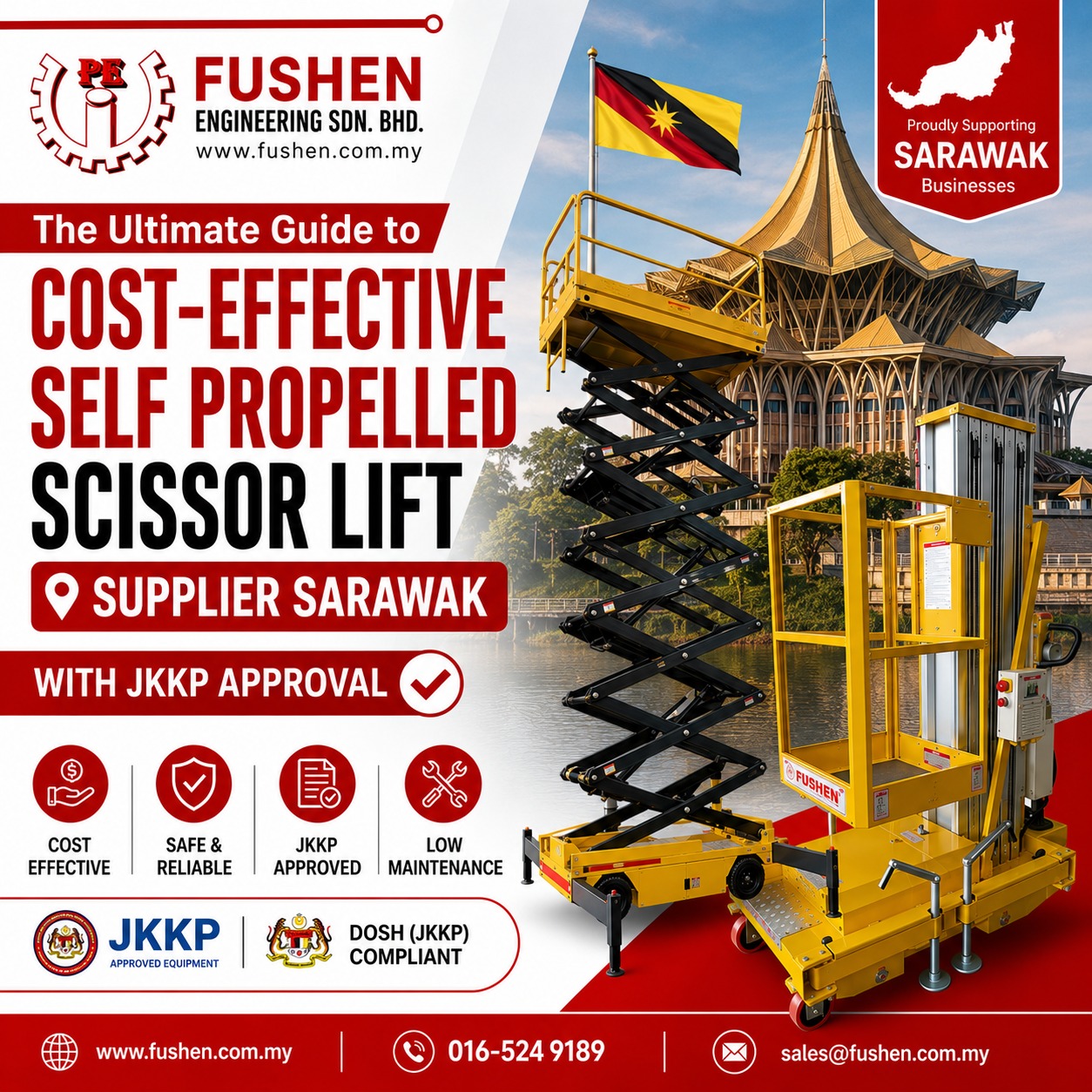 2026 The Top-Rated Self Propelled Scissor Lift Solutions for Massive Warehouses in Johor Bahru | Self Propelled Scissor Lift Supplier Sarawak